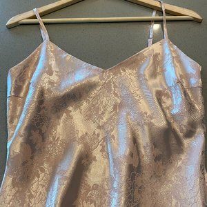 Lulu's Blush Satin Dress, XS